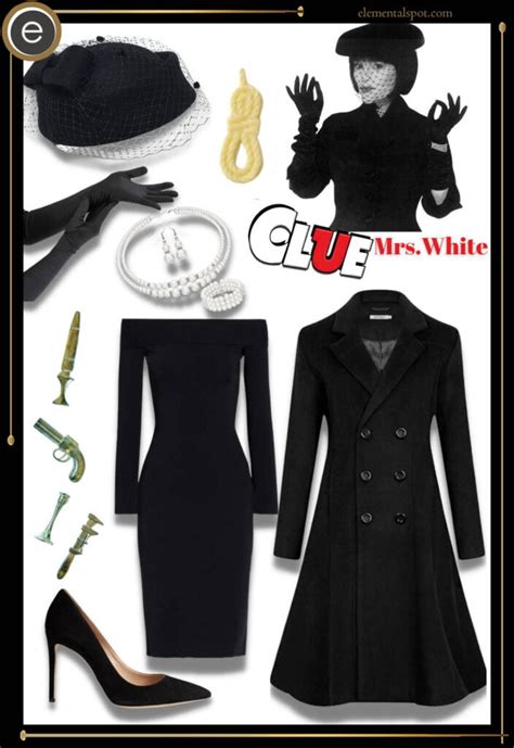 Dress Up Like Mrs White From Clue Elemental Spot