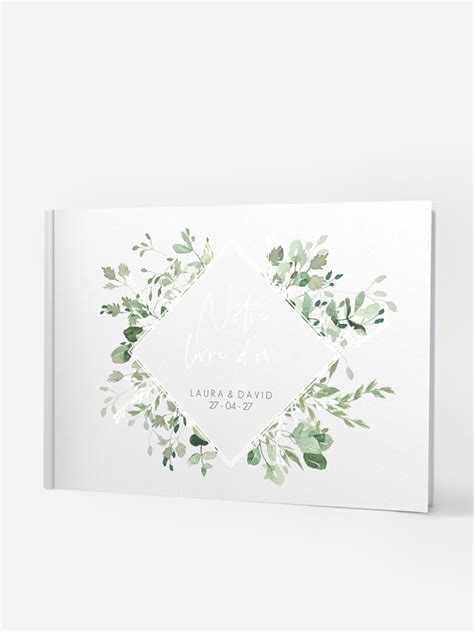 Livre D Or Mariage Gold And Green Dorure