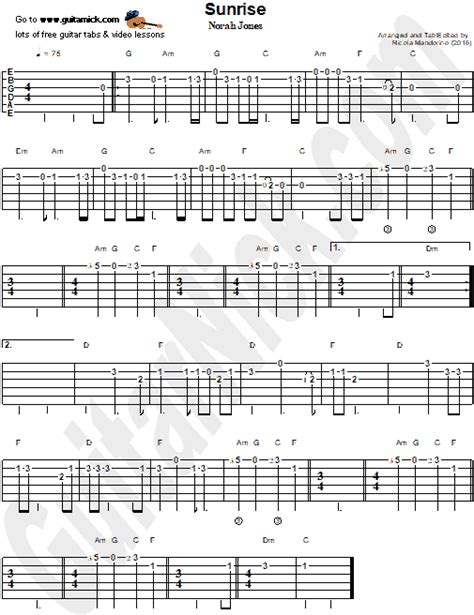 Norah Jones Guitar Chords