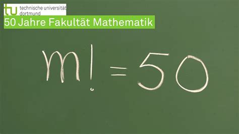 50 Jahre Fakultät Mathematik YouTube