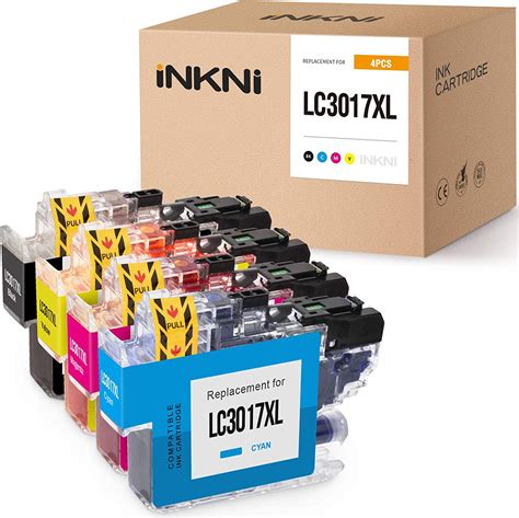 INKNI Cartucho De Tinta De Repuesto Compatible Para Brother LC3017 LC