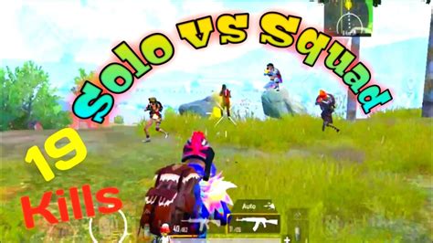 🙄19 Kill Solo Vs Squad I Pro Lobby 🤫 Pubg Mobile Youtube