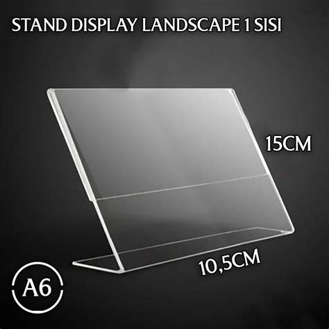 Jual Tent Card Acrylic Display A Landscape Stand Akrilik Tent Holder