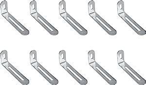 KUMGROT 10pcs L Shape Corner Brace Adjustable Corner Bracket With Slot