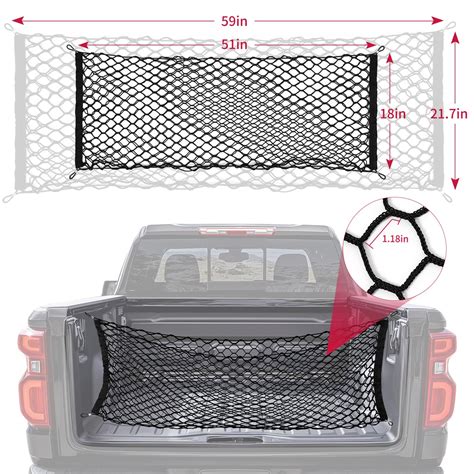 Snapklik Deermoto Truck Bed Cargo Net Stretchable Storage Cargo