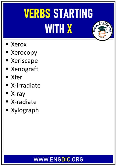 What Is A Verb That Starts With X Photospheres Blog