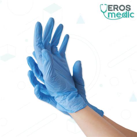 Guantes De Nitrilo Descartable Eros Medic