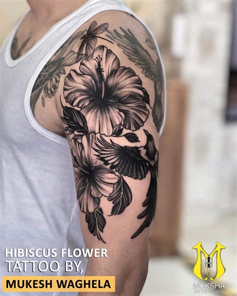 Hibiscus Tattoo Symbolism And Design By Mukesh Waghela