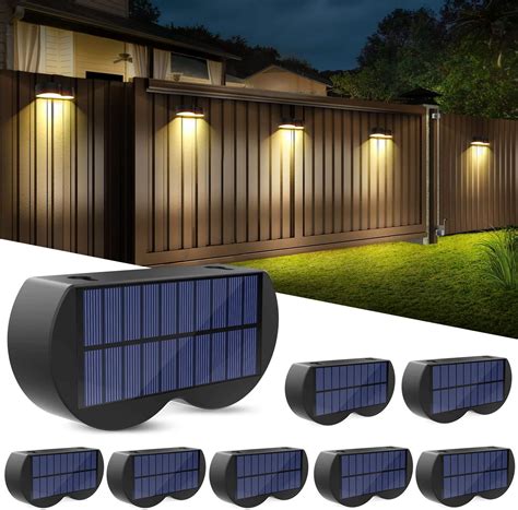 Amiluo Solar Lights Outdoor Cold White Warm White RGB Lock Mode 8