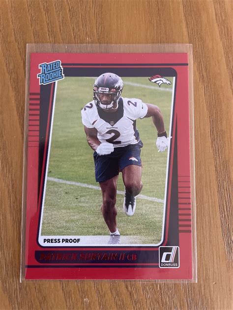 Patrick SURTAIN II 2021 Donruss RATED ROOKIE Press PROOF Red 330