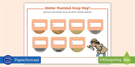 Watter Muntstuk Kruip Weg Aktiwiteitsblad Teacher Made