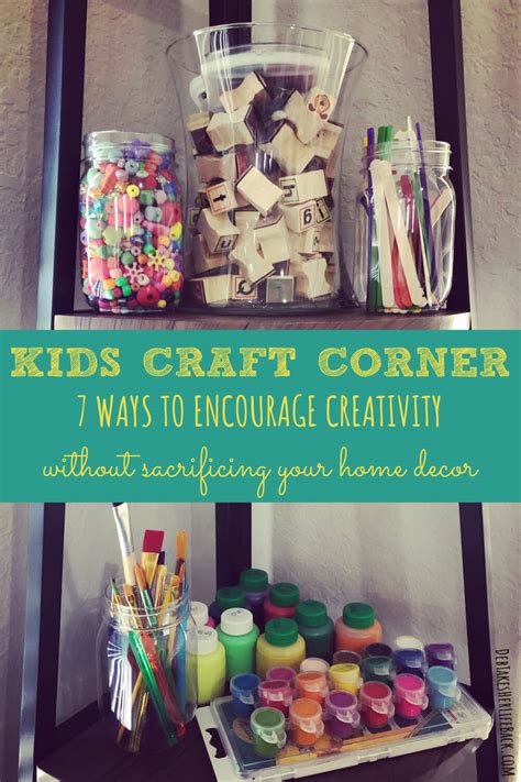 Kids Craft Corner Encourage Creativity Without Sacrificing Your Decor