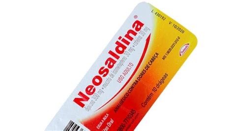 Neosaldina para que serve como tomar efeitos e bula completa Saúde