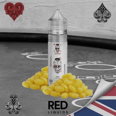 Red Liquids 21 Vape Joker Sherbet Lemon Short Fill 50ml 00mg