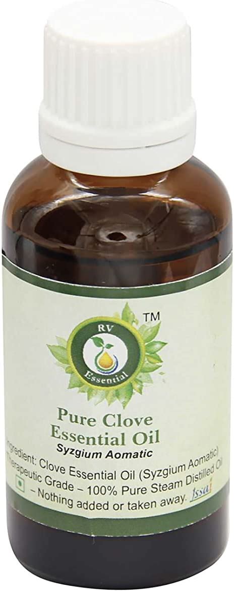 R V Essential Pure Clove Essential Oil 30ml 1 01oz