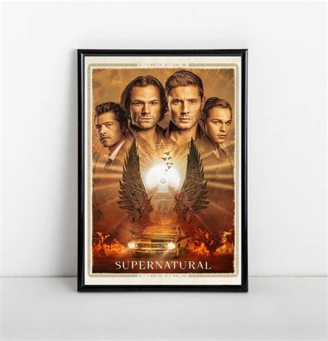 Supernatural Season 15 Poster Framed 2020 TV Show - Etsy