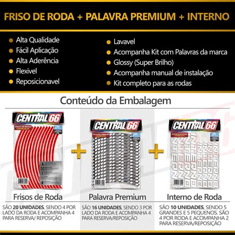 Adesivo Friso De Roda M Palavra Cb F Hornet Interno G Honda