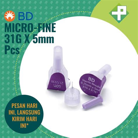 Jual Jarum Insulin BD Micro Fine 31G X 5mm 0 25mm Micro Fine BD