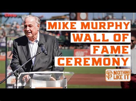 Mike Murphy Inducted Into The San Francisco Giants Wall Of Fame FULL