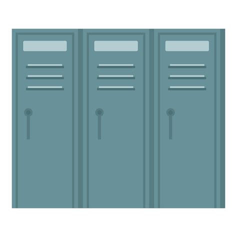 Premium Vector Metal Locker Wardrobe Icon Flat Illustration Of Metal