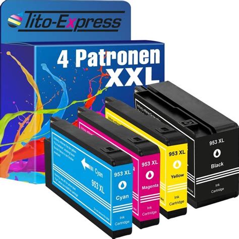 Tito Express 4x Inkt Cartridge Alternatief Voor Hp 953 Xl Hp953 Hp 8715 8710 7740wf Bol