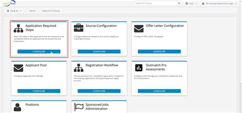 Application Required Steps