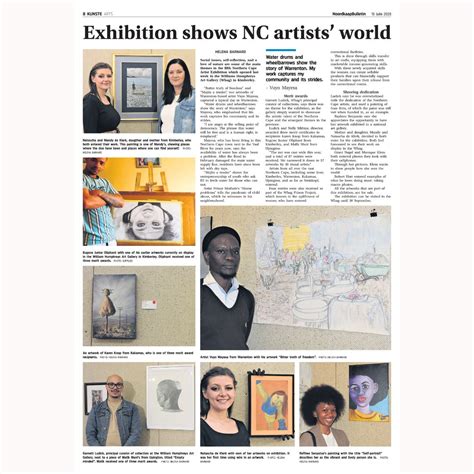 Northern Cape Artists Exhibition Newspaper Article William Humphreys