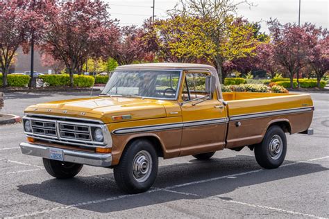 No Reserve 1972 Ford F 250 Ranger Camper Special For Sale On BaT