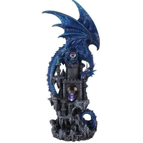 Dragon Castle Guardian Statue - Fantasy Art Statues