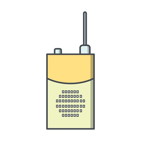 Walkie Talkie Vector Icon Vector Art At Vecteezy