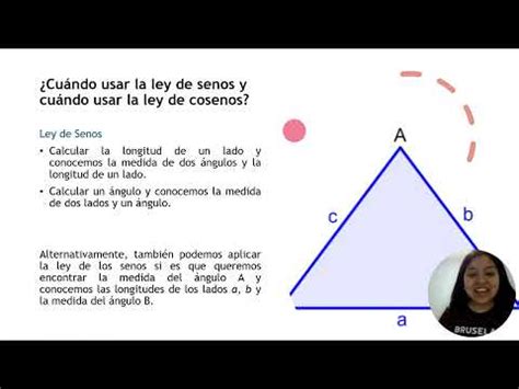 Ley de Senos y Cosenos Explicación Jaqueline Garcia YouTube