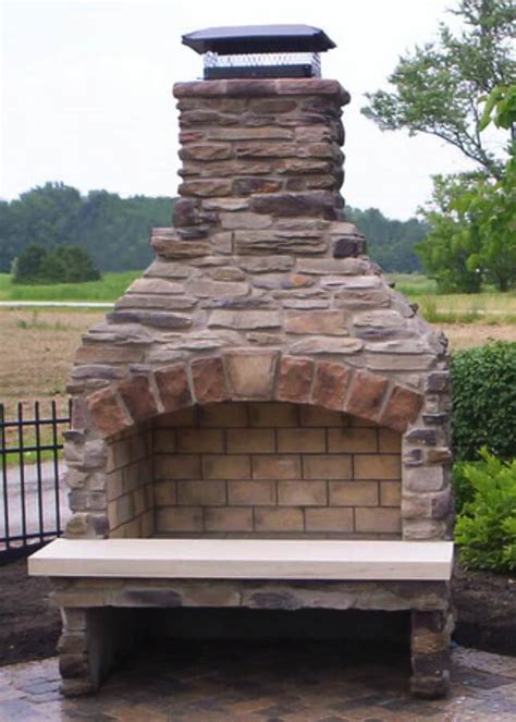 outdoor fireplace kit, masonry outdoor fireplace, stone outdoor fireplace