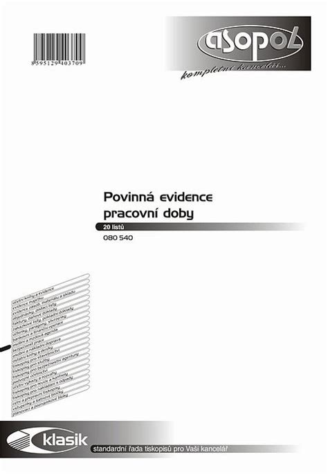 Asopol Povinn Evidence Pracovn Doby Etn A Person Ln