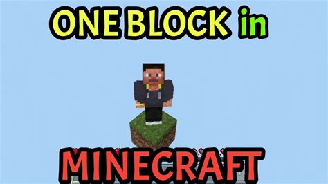 ONE BLOCK In Minecraft Minecraft Modern Pro S YT YouTube