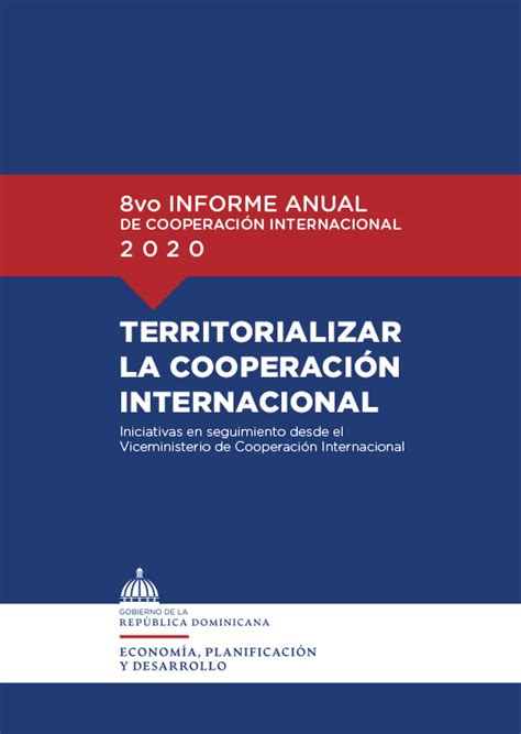 Informe anual de Cooperación Internacional 2020 Ministerio de