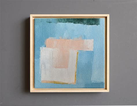 Original Small Abstract Painting One Of A Kind Framed Oil Painting On