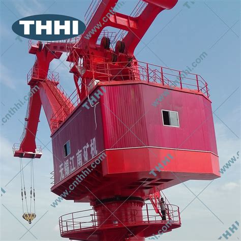 10t 25m Robust Portal Fixed Crane Freight Loading Port Crane And