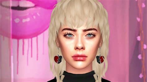 Billie Eilish The Sims 4 Cas Cc Links Jtownholla Youtube