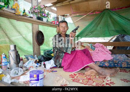 Indigenous Kayin Fighter From The Karen National Liberation Army KNLA