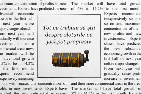 Tot ce trebuie să știi despre sloturile cu jackpot progresiv