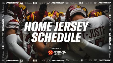 Commanders announce 2023 home jersey schedule