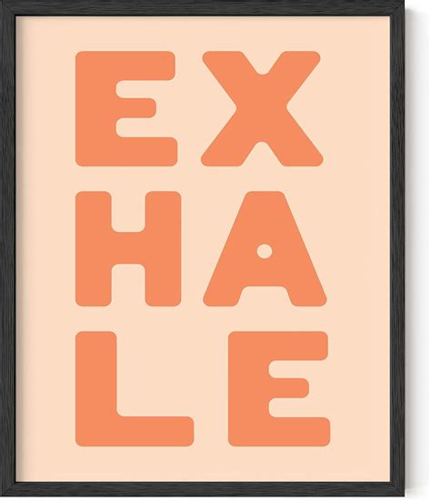 Haus And Hues Inhale Exhale Wall Art And Yoga Poster Inhale Exhale