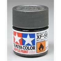 Tamiya Lakk Acryl XF 56 Met Grey 10ml Glass Norwegian Modellers