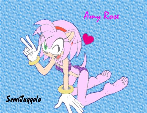 Amy Rose In A Bikini Colored By Semijuggalo On Deviantart