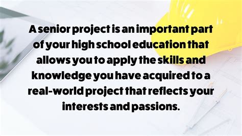senior project ideas    started   senior project