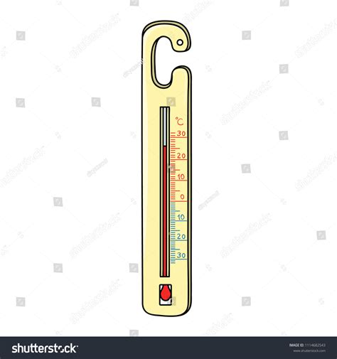 Cartoon Thermometer Vector Illustration Stock Vector (Royalty Free ...