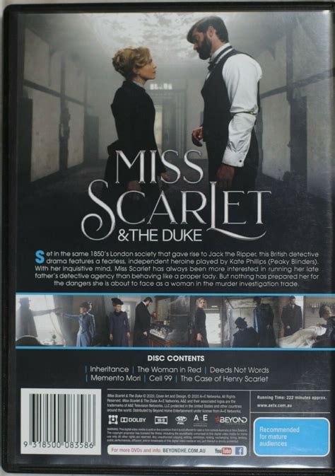 Miss Scarlet And The Duke Dvd Australia