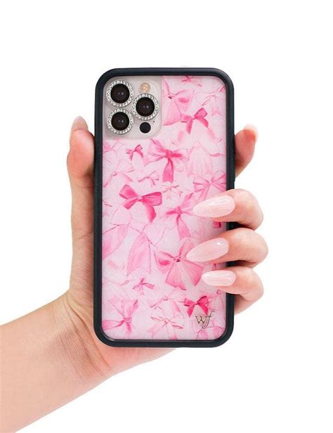 Wildflower Bow Beau Iphone 13 Pro Max Case Pink Phone Cases Preppy Phone Case Pretty Phone Cases