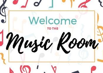 'Welcome to the Music Room' Poster by Megan Campbell | TpT