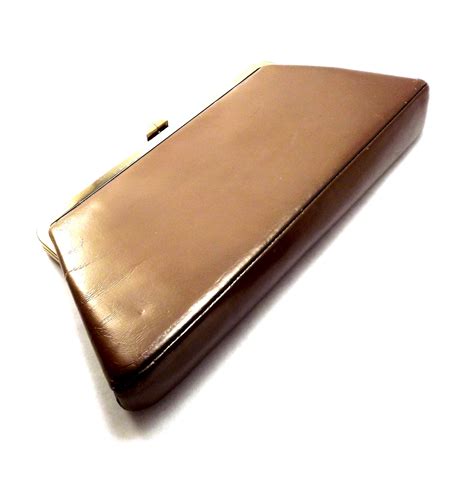 Copper Clutch Purse, Womens Vintage Brown Clutch by Designer Block on ...